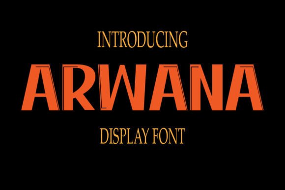 Arwana: A Futuristic Display Font for Modern Web Design