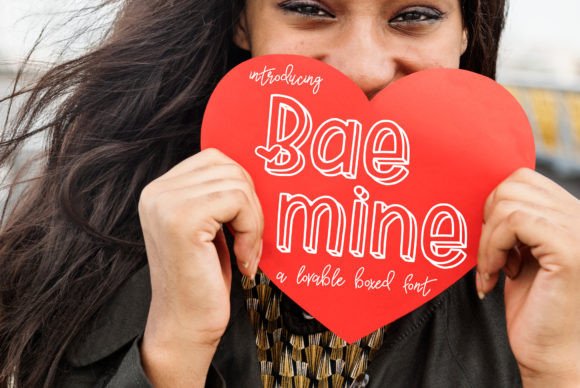 Bae Mine: A Charming Display Font for Heartwarming Designs