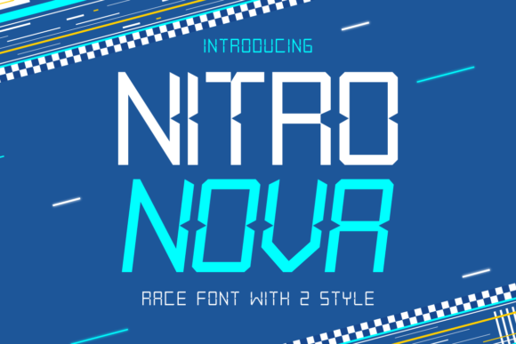 Bring Speed and Style to Your Creations with Nitro Nova Font