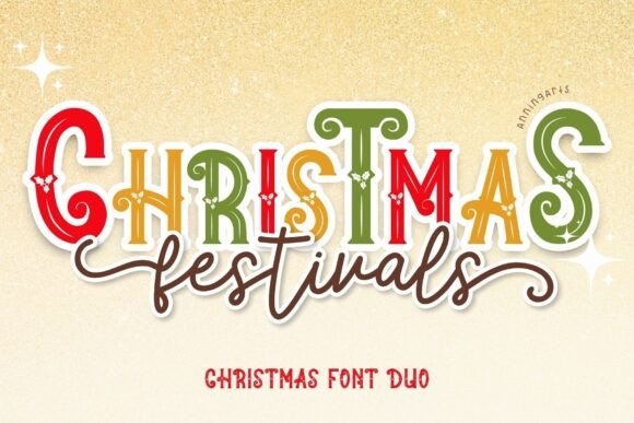 Christmas Festivals Duo: A Perfect Font for Creative Branding