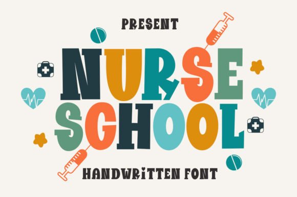 Discover Nurse School: A Playful Display Font for Editorial Design