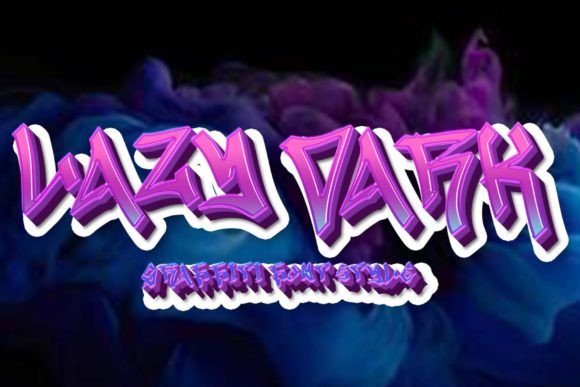 Elevate Your Brand with Lazy Dark: A Unique Graffiti Font