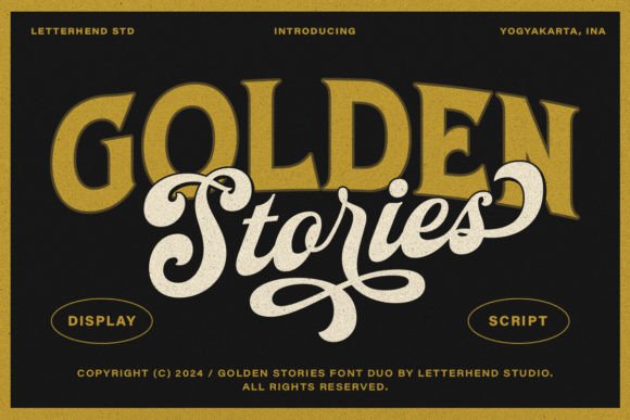 Golden Stories: A Vintage Font for Modern Editorial Design