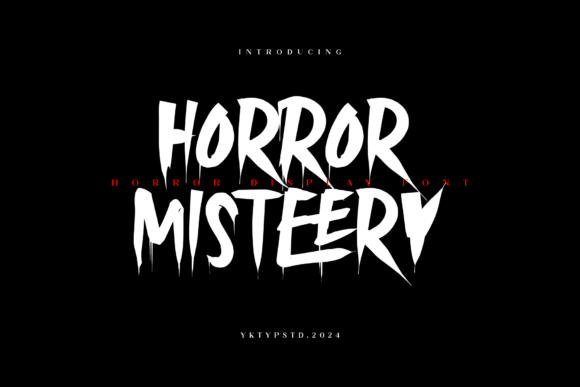 Horror Misteery: A Spine-Chilling Font for Web Design