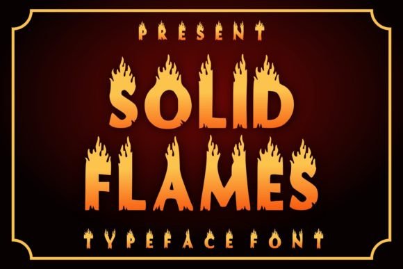 Ignite Your Web Design with Solid Flames Font
