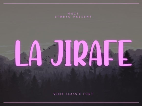 La Jirafe: A Playful Font for Charming Brand Identities