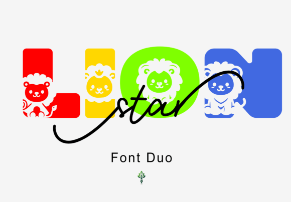 Lion Star: A Charming Duo Font for Creative Branding
