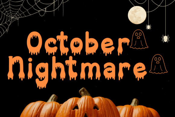 October Nightmare: A Spooky Yet Charming Font for Your Brand