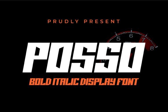 Posso: The Bold Italic Display Font for Standout Campaigns