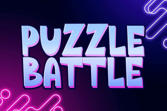 Puzzle Battle: A Fun and Quirky Display Font for Marketers