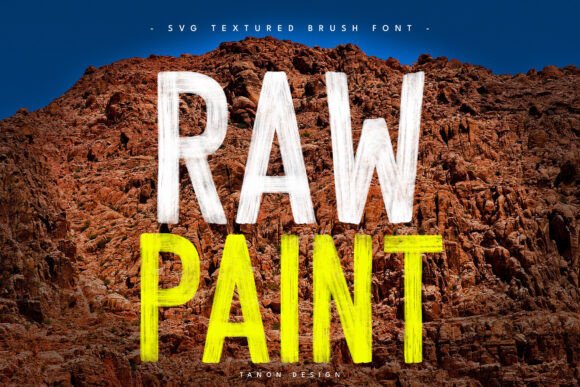 Raw Paint: A Textured Brush Font for Creative Campaigns