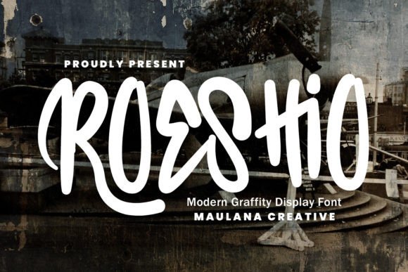 Roeshio: A Bold Graffiti Display Font for Creative Web Design