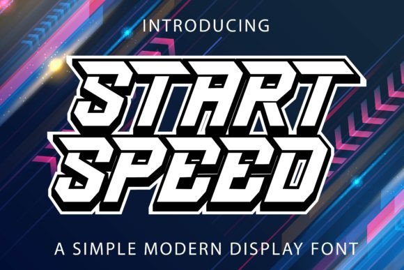 Start Speed: A Dynamic Uppercase Font for Modern Branding
