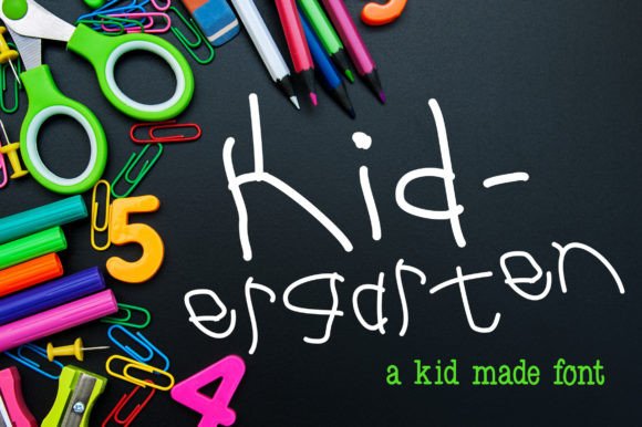 Transform Your Brand with Kid-ergarten: A Playful Font for Business