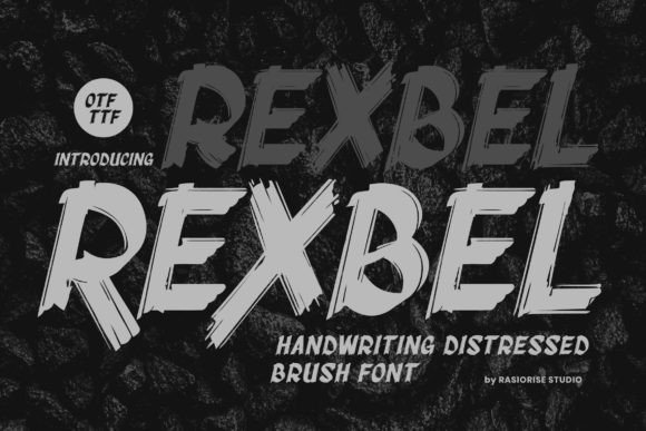 Transform Your Brand with Rexbel: A Bold, Rough Brush Font
