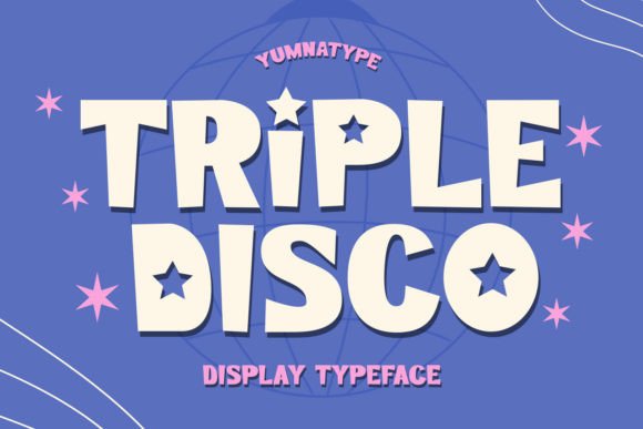 Triple Disco: A Vibrant Display Font for Bold Projects