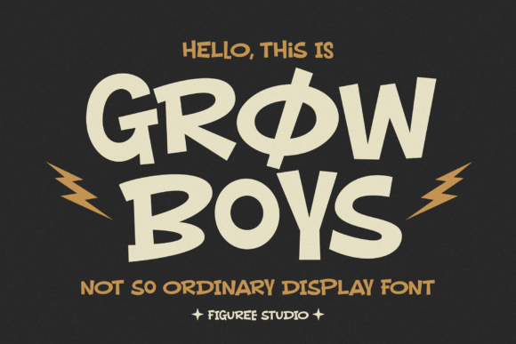 Unleash Creativity with Grow Boys: A Playful Display Font
